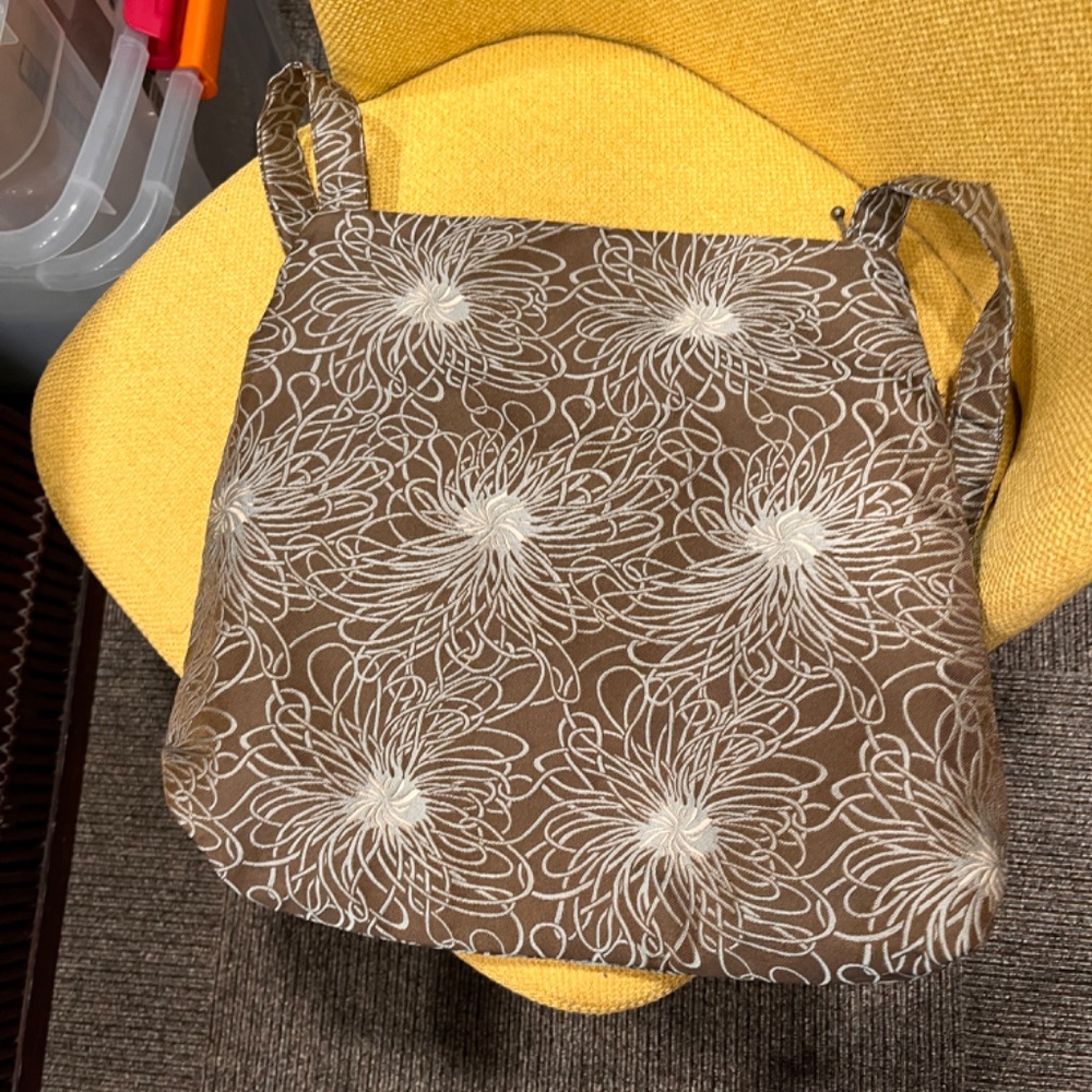 Maruca Colorado Handmade Large Brown, Gray And Light Blue Jacquard Handbag - Picture 7 of 9